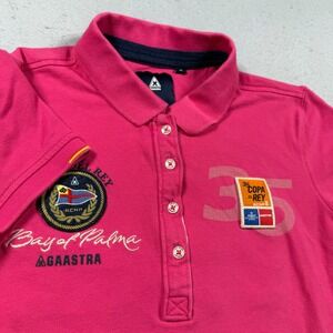 Gaastra‎ Womens Pink Copa Del Rey Bay of Palma Nautical Polo Shirt Medium